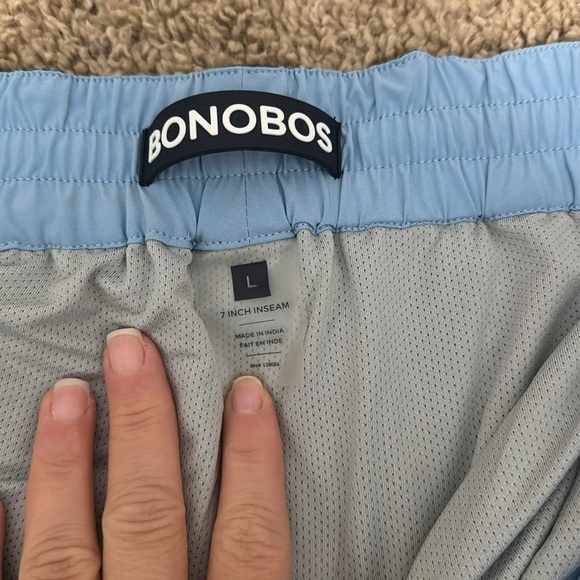 Bonobos Men’s Swim Trunks – Navy Blue – Size L – 7” Inseam – Mesh Lining - Picture 2 of 6